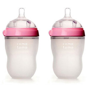 Bộ Hai Bình Sữa Silicone Comotomo CT00004 - 250 ml