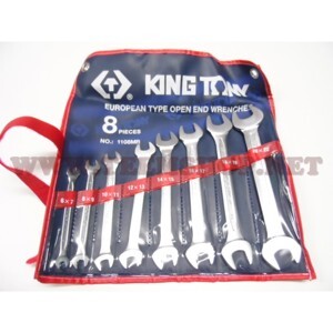 Bộ hai đầu miệng 8 cái hệ mét Kingtony 1108MR 6-22mm