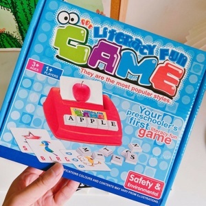 Bộ học từ vựng ghép chữ tiếng anh Literacy Fun Game (mẫu B)