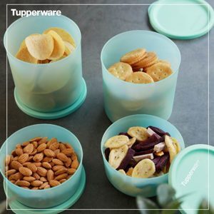 Bộ hộp bảo quản thực phẩm đa năng Tupperware Roundstax 4 hộp