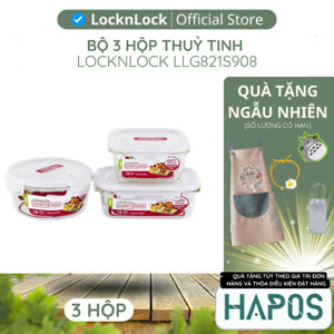 Bộ hộp bảo quản thực phẩm Lock&Lock LLG821S908