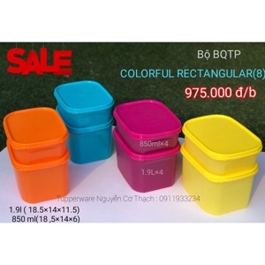 Bộ hộp Colorful Rectangular 8