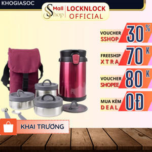 Bộ hộp cơm giữ nhiệt Lock&Lock Easy Take LHC8034