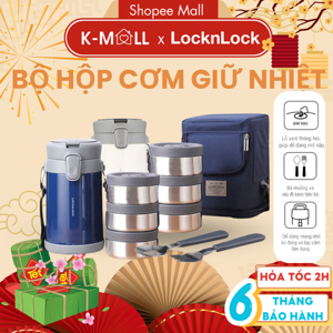 Bộ hộp cơm giữ nhiệt Lock&Lock Easy Carry LHC8039 2L