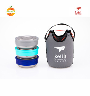 Bộ hộp đựng thức ăn Titanium KEITH TI5378