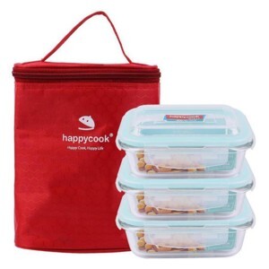 Bộ hộp thủy tinh Happy Cook HCG-03R
