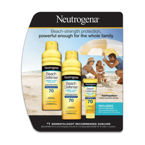 Bộ kem chống nắng Neutrogena Beach Defense SPF 70 - 184g , 29 ml