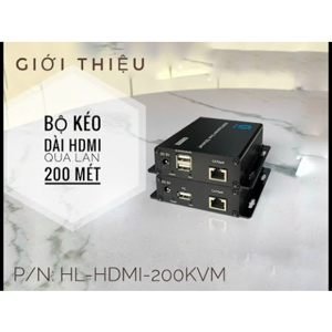 Bộ kéo dài HDMI 200M có USB HL-HDMI-200KVM