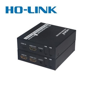 Bộ kéo dài HDMI qua cáp quang Multi Mode Ho-link HL-HDMI-1F-3G-20TR 2 thiết bị - Hàng Chính Hãng