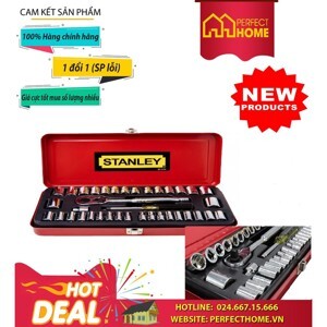 Bộ khẩu 1/4'' 6 cạnh 21 chi tiết metric Stanley 89-507