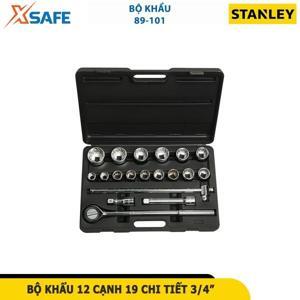 Bộ khẩu 3/4 inch 12 cạnh 19 chi tiết Stanley 89-101