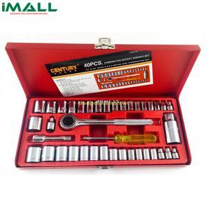 Bộ khẩu mở siết ốc và bugi 40 chi tiết Century TS-23407