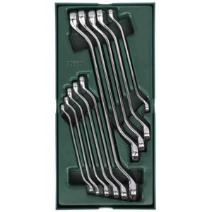 Bộ khay cờ lê hai đầu vòng 10 chi tiết Sata 09905