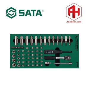 Bộ khay đầu tuýp 66 chi tiết 1/4" Sata 09901