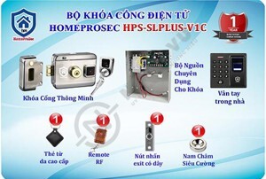 Bộ khóa cổng điện tử thông minh HPS-SLPLUS-V1C