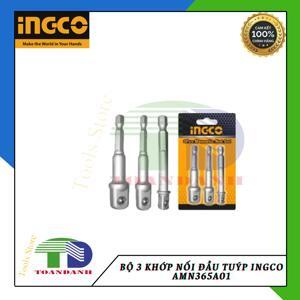 Bộ khớp nối đầu tuýp 3 chi tiết Ingco AMN365A01