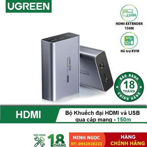 Bộ khuếch đại HDMI 150m có KVM Ugreen 70438