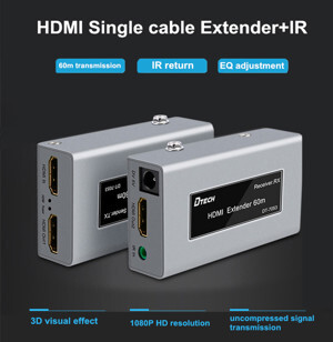 Bộ khuếch đại HDMI qua Lan 60m Dtech DT-7053