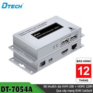 Bộ khuếch đại HDMI + USB qua cáp mạng 100M DT-7054A