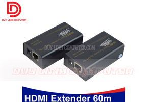 Bộ khuếch đại tín hiệu HDMI 60m - HDMI Extender EKL-HE60. Nối dài cáp HDMI qua đường dây mạng