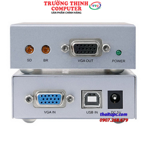 Bộ khuếch đại VGA qua Lan 100m có KVM DTECH DT-7044