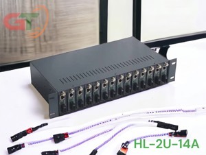 Bộ khung nguồn tập trung converter quang HL-2U14-2A cao cấp