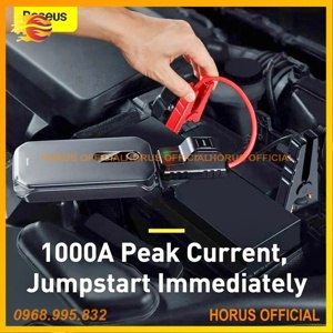 Bộ kích bình dùng cho xe hơi Baseus Super Energy Pro Car Jump Starter (5V/3A, 3in1, 12,000mAh Power Bank , Peak current 1000A）