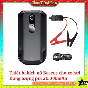 Bộ kích nguồn dùng cho xe ô tô Baseus Super Energy Car Jump Starter（8000mAh, 5V/2.4A Power Bank, Car Battery Booster 12V Starting Device ）