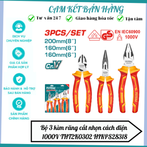 Bộ kìm cách điện 3 chi tiết Ingco HIKPS28318