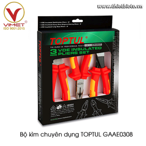 Bộ kìm cách điện 3 món Toptul GAAE0308