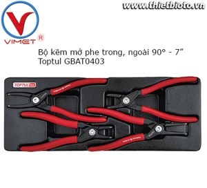 Bộ kìm phe Toptul GBAT0403