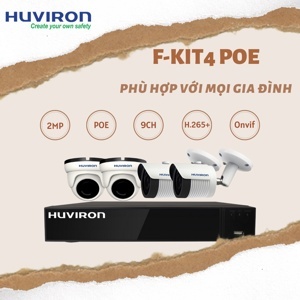 Bộ kit 4 camera IP Huviron F-KIT4POE