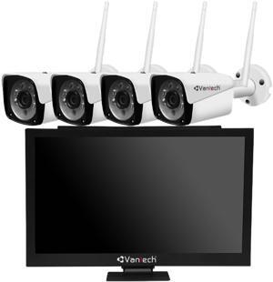 Bộ kit 4 camera IP Wifi Vantech AI-K4020