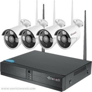 Bộ KIT 4 Camera IP Wifi Vantech VP-0460W