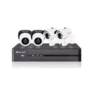 Bộ Kit camera IP và đầu ghi hình wifi 4 kênh Vantech VPH-0460W