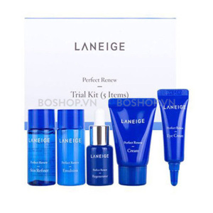 Bộ kit săn da chống lão hoá 5 món Perfect Renew Trial Kit Laneige Perfect