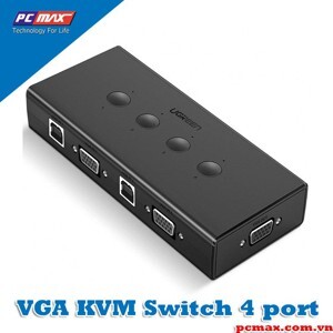 Bộ KVM Switch 4 máy tính dùng chung 1 màn hình Ugreen 50280