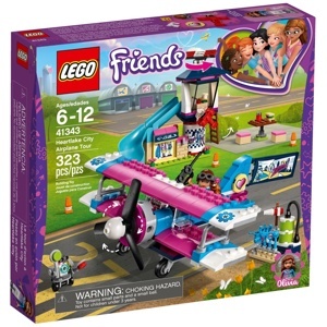 Bộ lắp ráp Chuyến bay khám phá thành phố Heartlake Lego Friends 41343