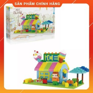 Bộ lắp ráp quán kem mùa hè lele brother 8213