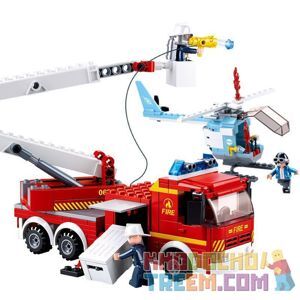 Bộ Lắp Ráp Trực Thăng Và Xe Cứu Hỏa Sluban M38-B0627