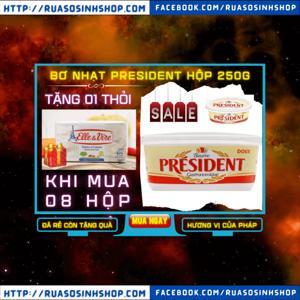 Bơ lạt President 250g