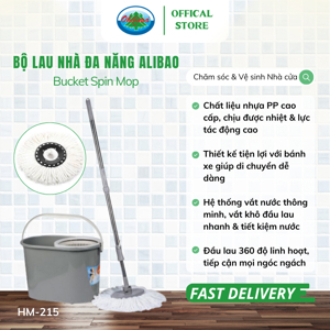 Bộ lau nhà đa năng 360 độ Ali.bao HM-215