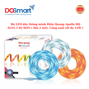 Bộ LED dây thông minh Điện Quang Apollo ĐQ SLS1.1 02 WiFi