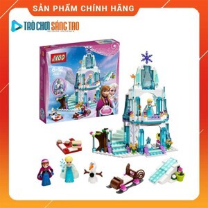 Bộ lego xếp hình cao cấp Lâu đài Frozen Nữ hoàng băng giá Elsa