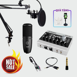 Bộ livestream Alctron U16K MK3 + Micro thu âm AKG P120