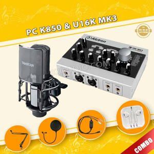 Bộ livestream Alctron U16K MK3 + Micro thu âm Takstar PC-K850