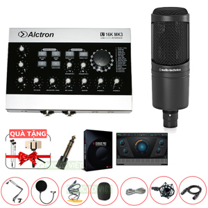 Bộ livestream Alctron U16K MK3 + Micro thu âm Technica AT2020