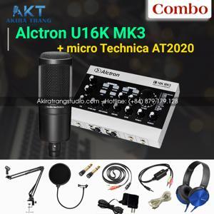 Bộ livestream Alctron U16K MK3 + Micro thu âm Technica AT2020