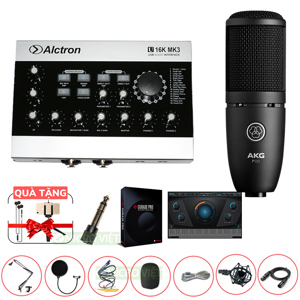 Bộ livestream Alctron U16K MK3 + Micro thu âm AKG P120