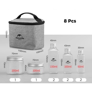Bộ lọ đựng gia vị 8 món Naturehike NH19T002-P